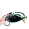 Cotton Road Sling Bag - Green PU Leather with Weave Effect - Something From Home - South African Shop