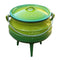 LK Three Legged Potjie Pot 7.8L - GREEN ENAMEL(#3) - Something From Home - South African Shop