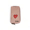 Cotton Road Large Wallet - Pink PU Leather with Red Heart - Something From Home - South African Shop
