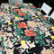 Tablecloth - Black with Orange Flowers - Something From Home - South African Shop