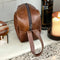 Woesmooi Genuine leather Shaving bag - Light brown - Something From Home - South African Shop